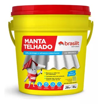 MANTA TELHADO BRANCA 18 KG BRASILIT